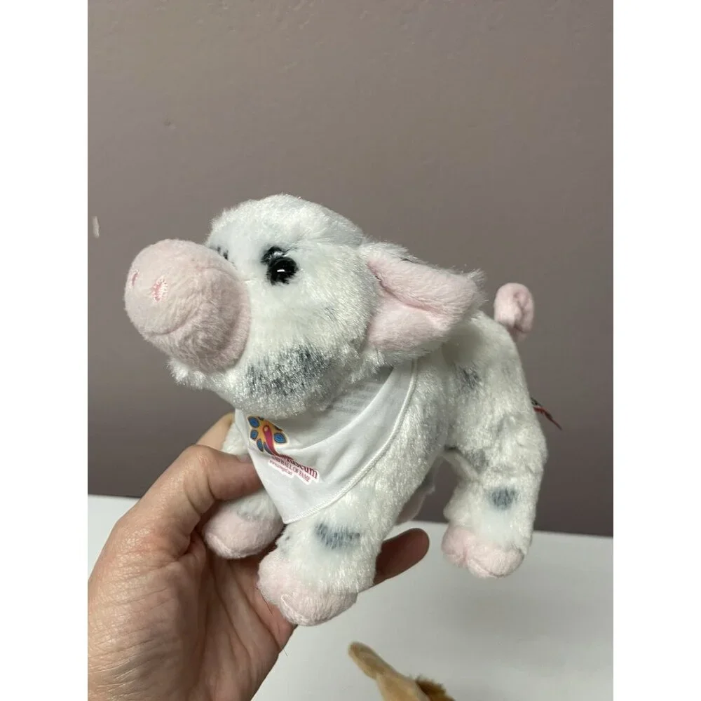 Douglas Cuddle Toys Plush Stuffed Animals Pig Giraffe Chick Moose Toy Lot